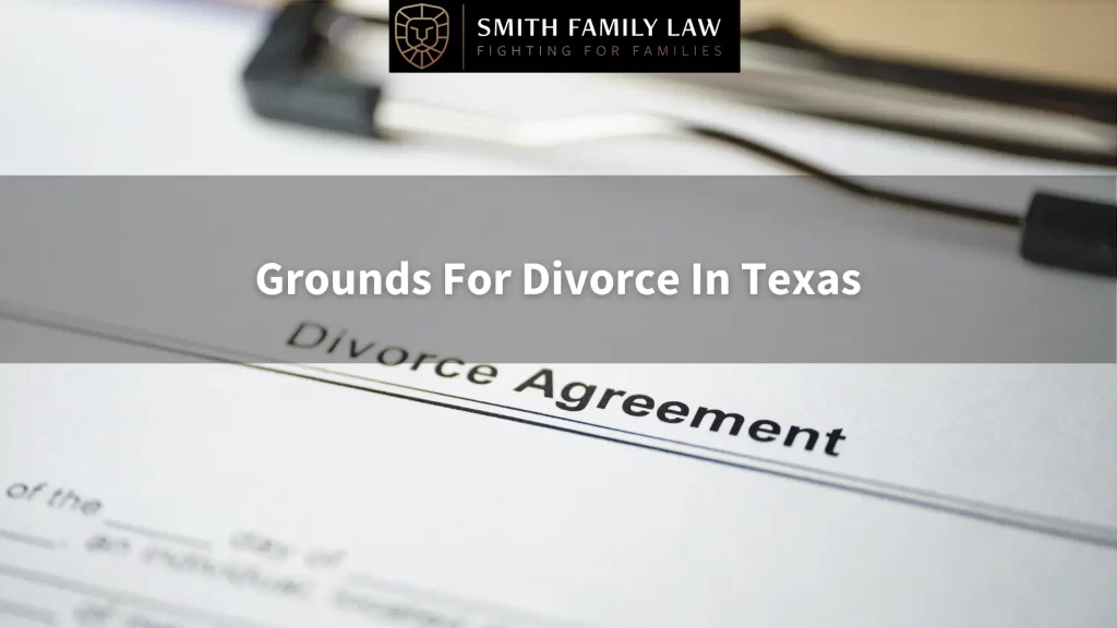 grounds for divorce in texas divorce agreement document