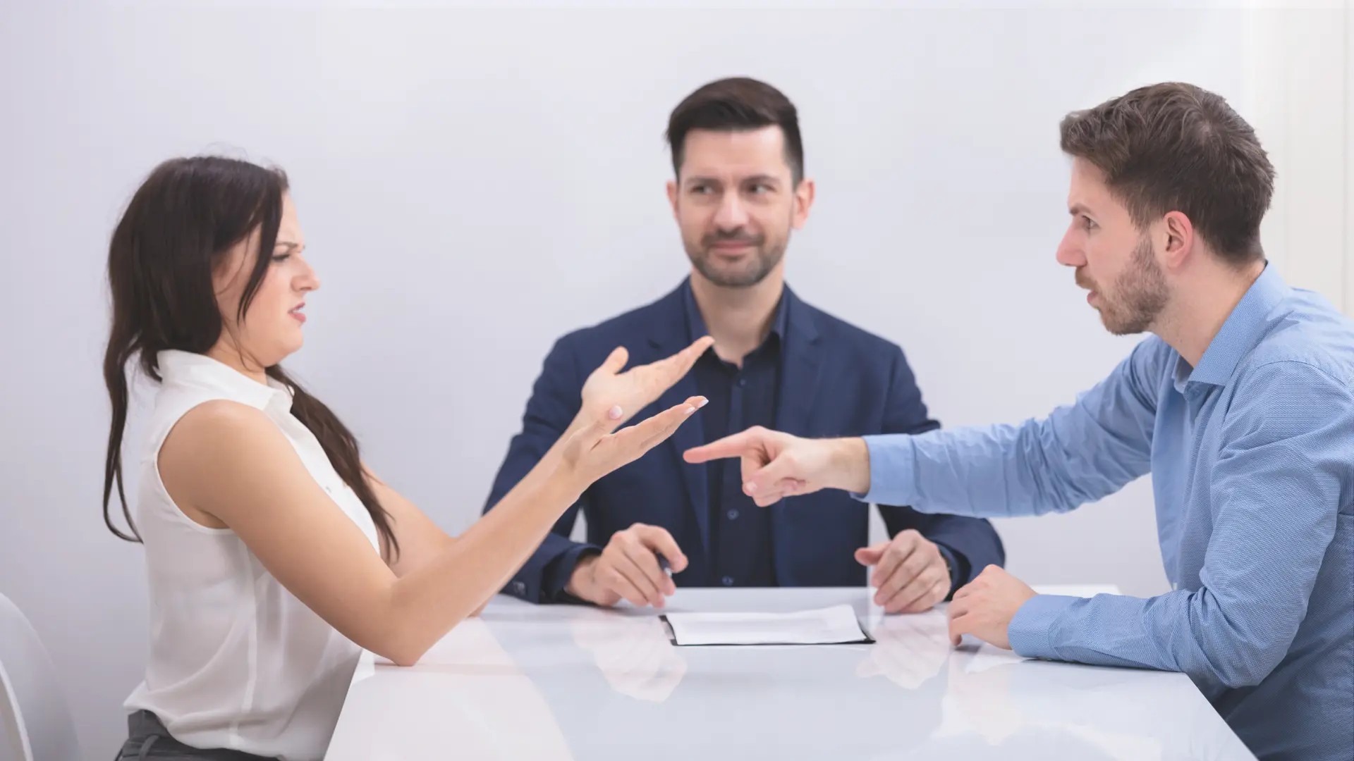 divorce lawyer explaining to clients what can be used against them in a divorce in texas