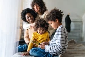 happy lgbt family getting ready to speak to a lgbt attorney in austin texas