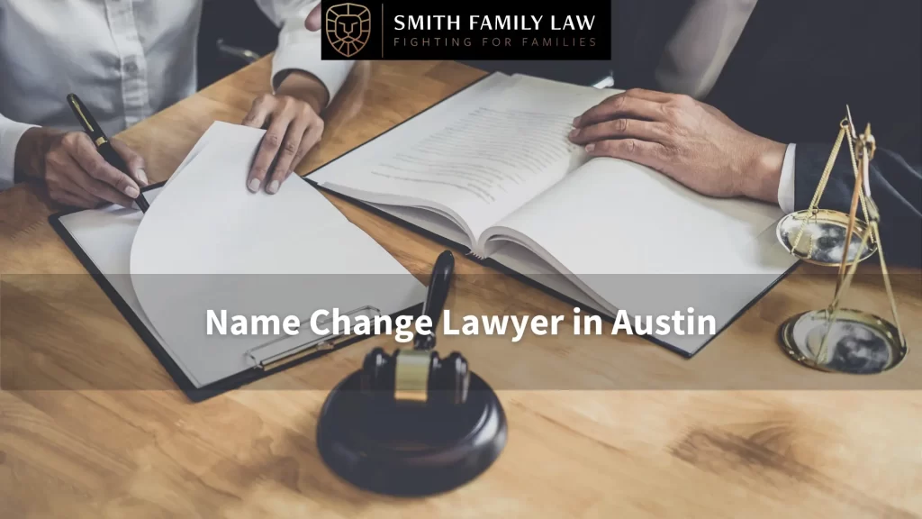 person in a consultation meeting with a name change lawyer in austin