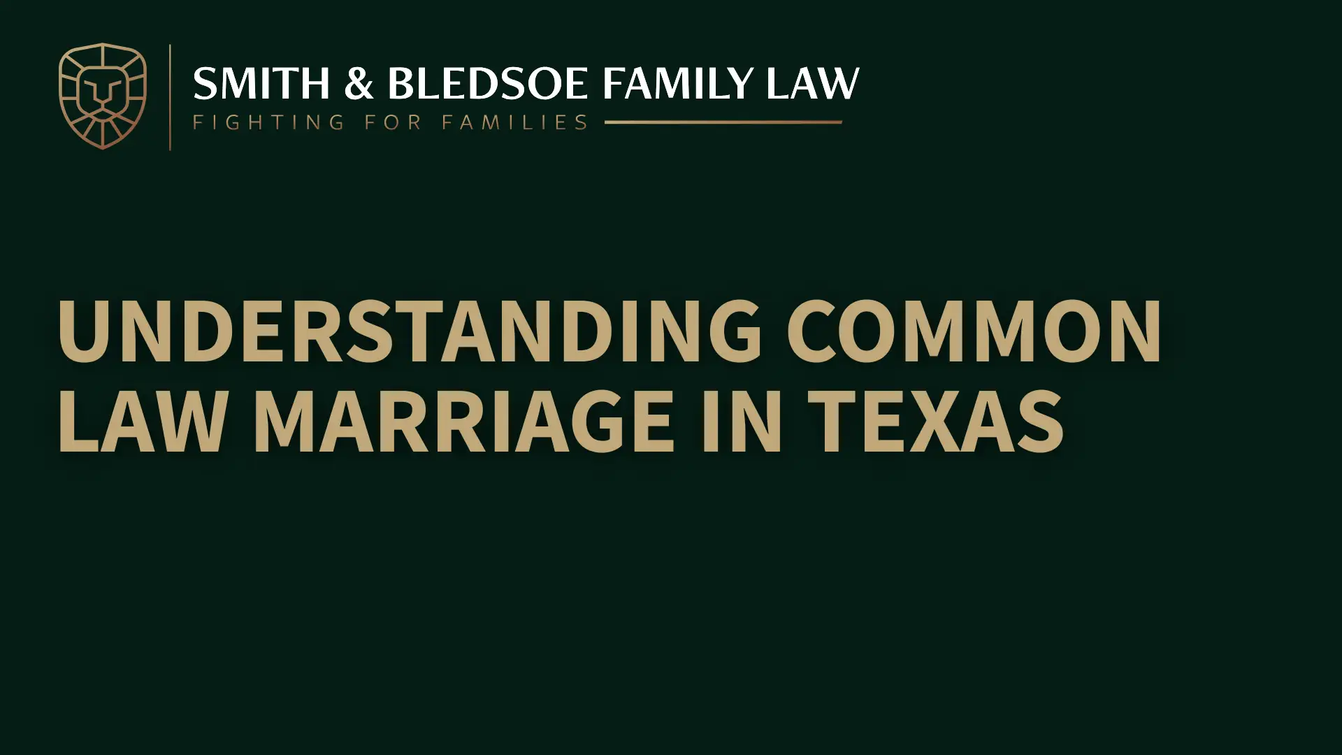 Understanding Common Law Marriage in Texas